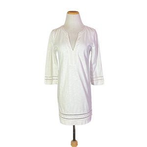J. Crew White Tunic Top